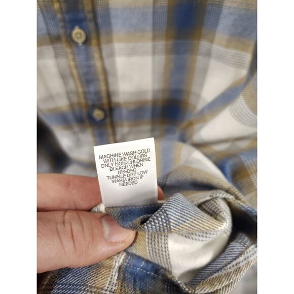 Men's Rowm Plaid Button Up Shirt Size 4XT Long Sleeve Office Church Preppy - Picture 6 of 8